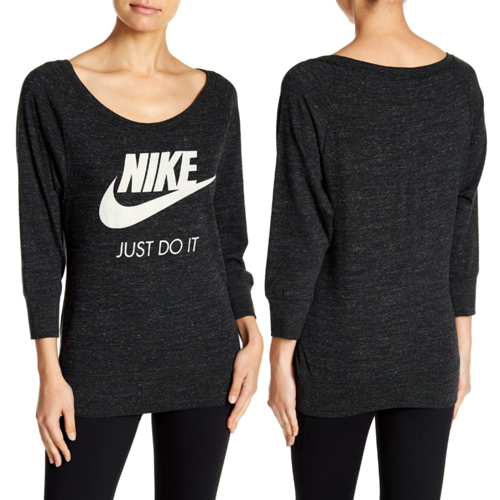 Nike Vintage Style Gym Pullover Sweatshirt Sz S